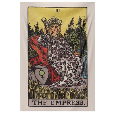 The Empress Tarot tapestry NirvanaThreads - YYT