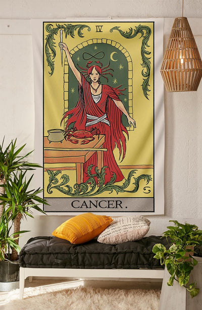 Cancer Tarot Tapestry tapestry Nirvana Threads