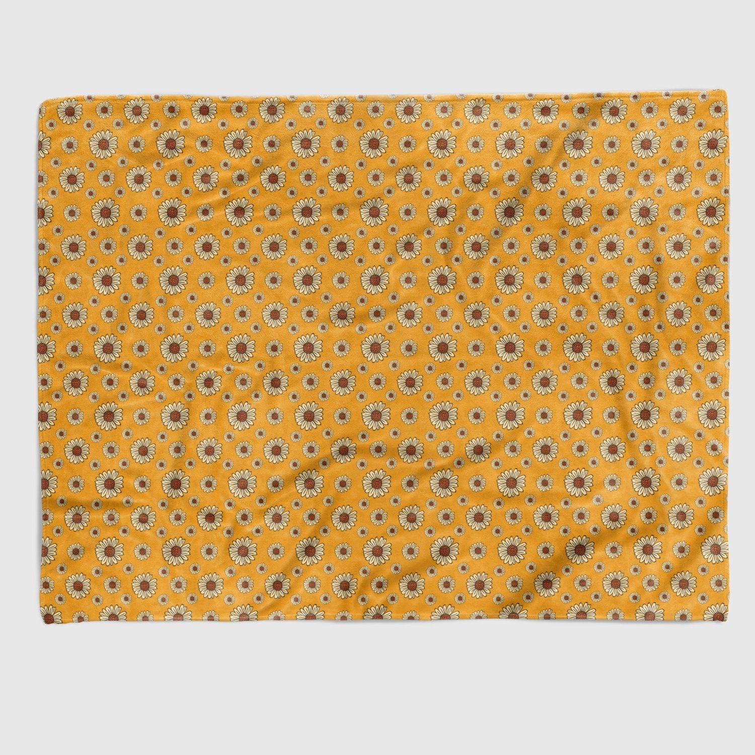 Retro 70's Vibe Blankets blanket Nirvana Threads Sunflower Queen (200 x 150 cm) 