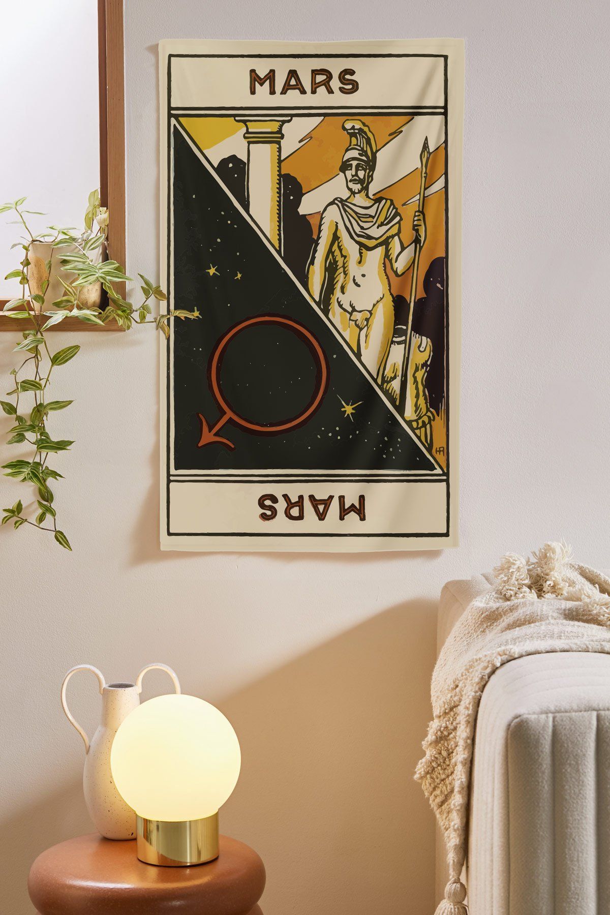 Mars Astrology Tapestry tapestry Nirvana Threads 