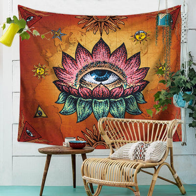 Open Eye Tapestry-nirvanathreads