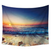 Sunset Beach Tapestry-nirvanathreads