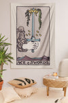 Ace of Swords Tapestry tapestry NirvanaThreads