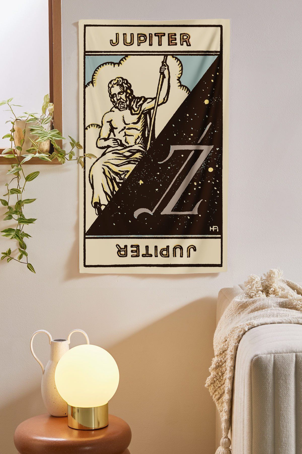 Jupiter Astrology Tapestry tapestry Nirvana Threads 