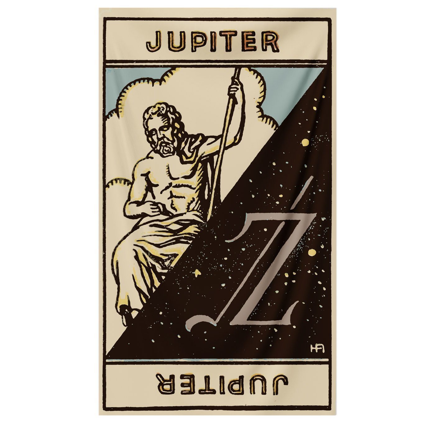 Jupiter Astrology Tapestry tapestry Nirvana Threads 