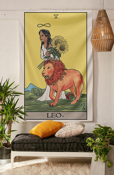 Leo Tarot Tapestry tapestry Nirvana Threads