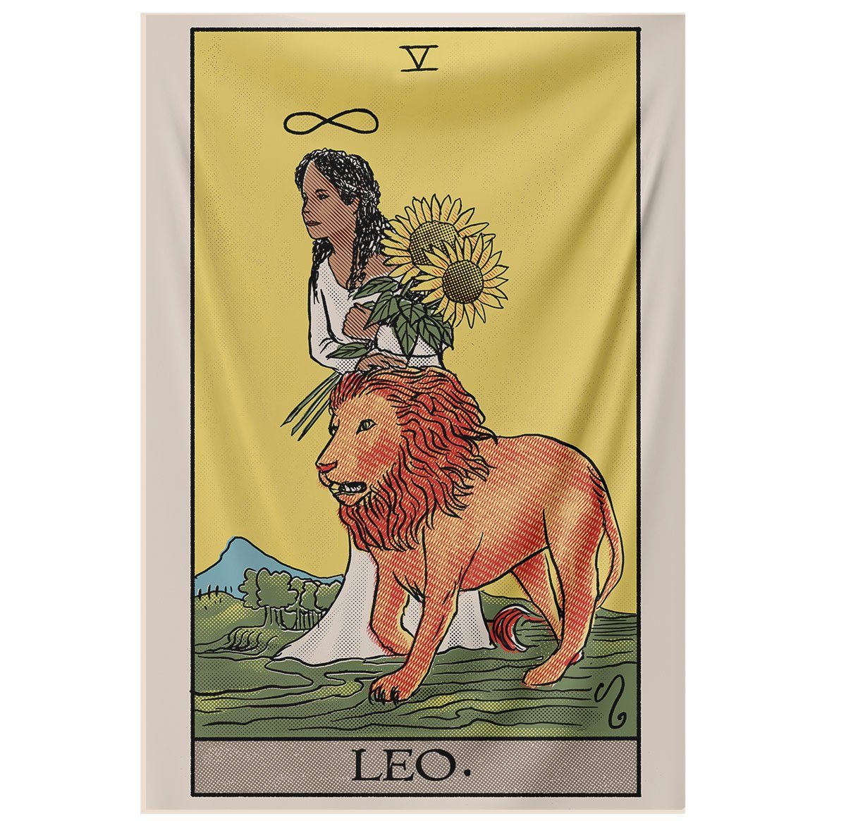 Leo Tarot Tapestry tapestry Nirvana Threads 