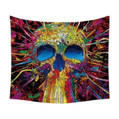 Acid Skull Tapestry-nirvanathreads