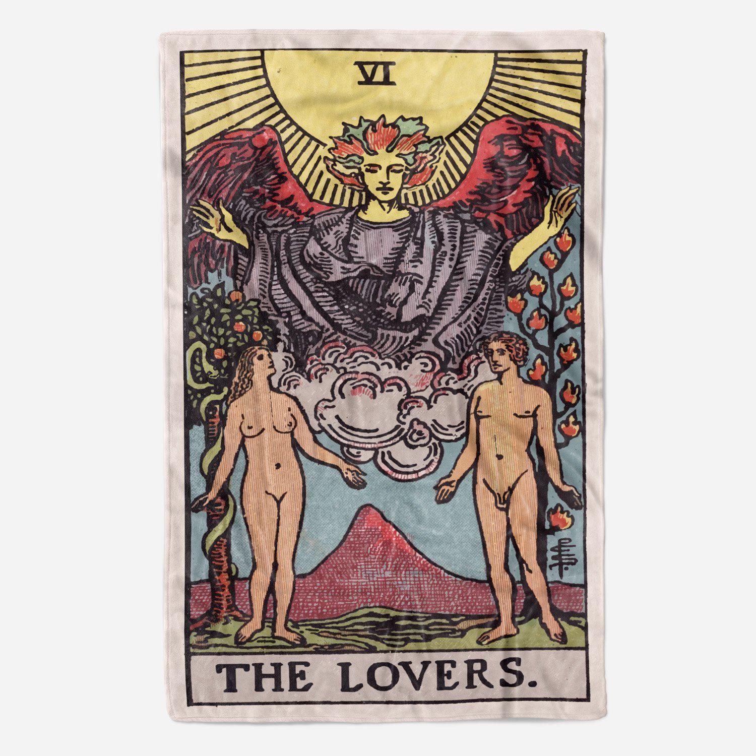 Lovers Tarot Blanket blanket Nirvana Threads 