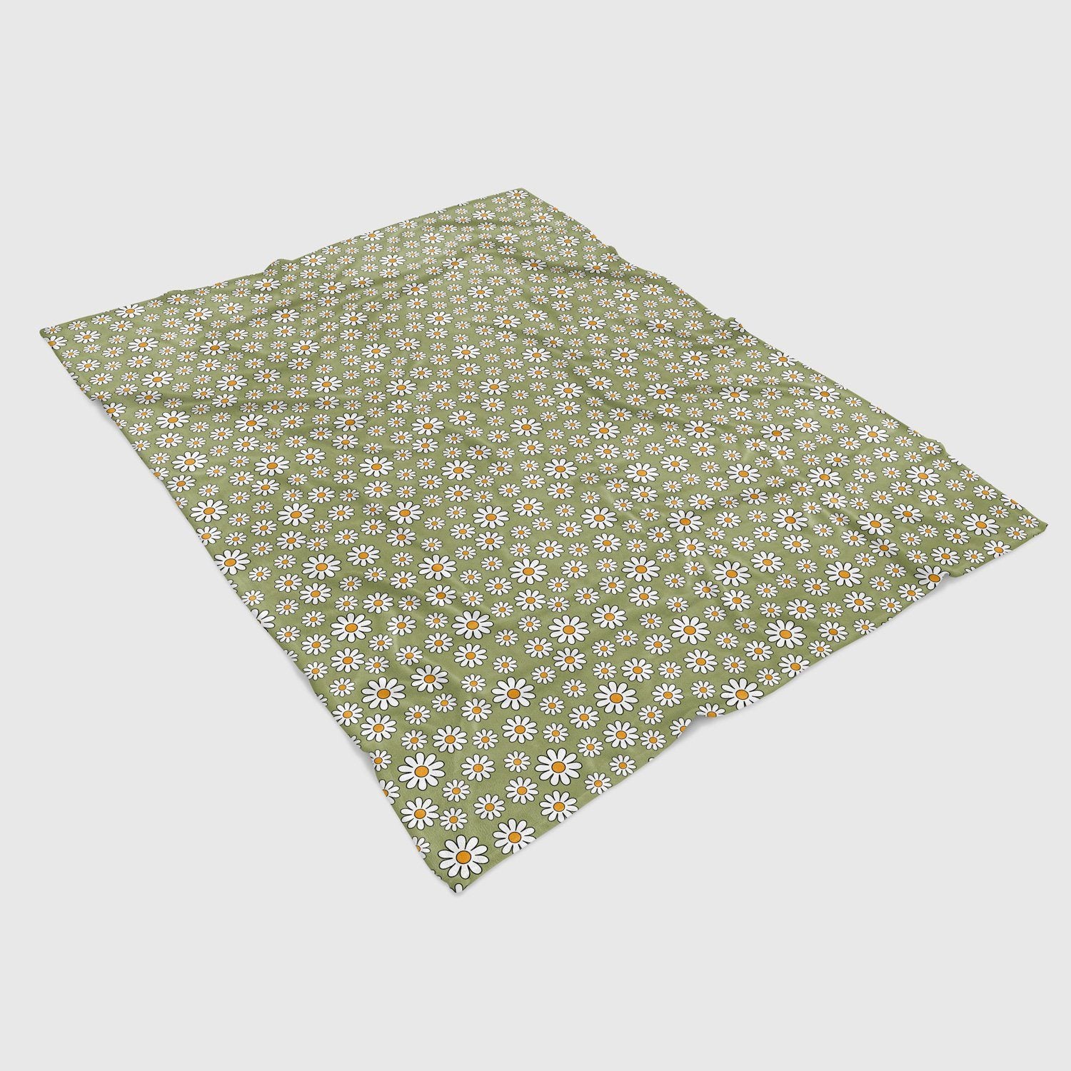Retro 70's Vibe Blankets blanket Nirvana Threads Daisy Field Throw (152 x 101 cm) 