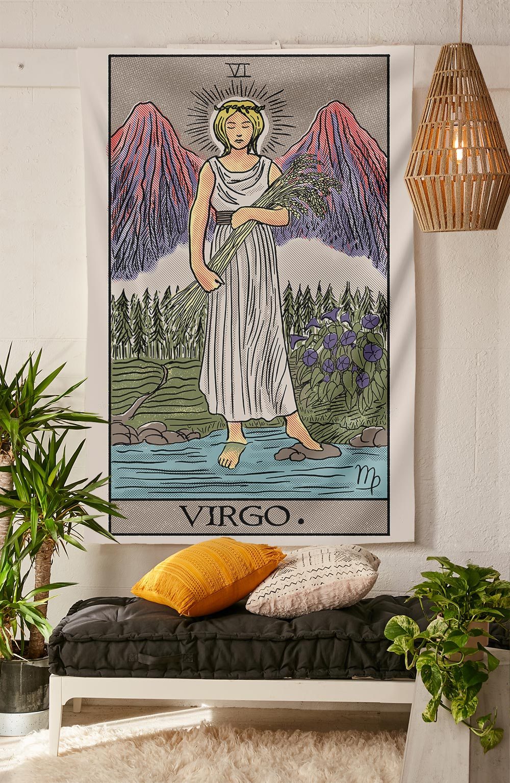 Virgo Tarot Tapestry tapestry Nirvana Threads 