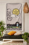 Ace of Pentacles Tapestry tapestry NirvanaThreads