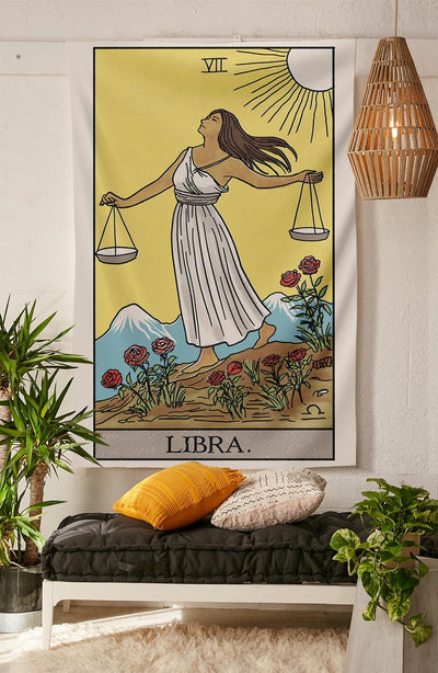 Libra Tarot Tapestry tapestry Nirvana Threads