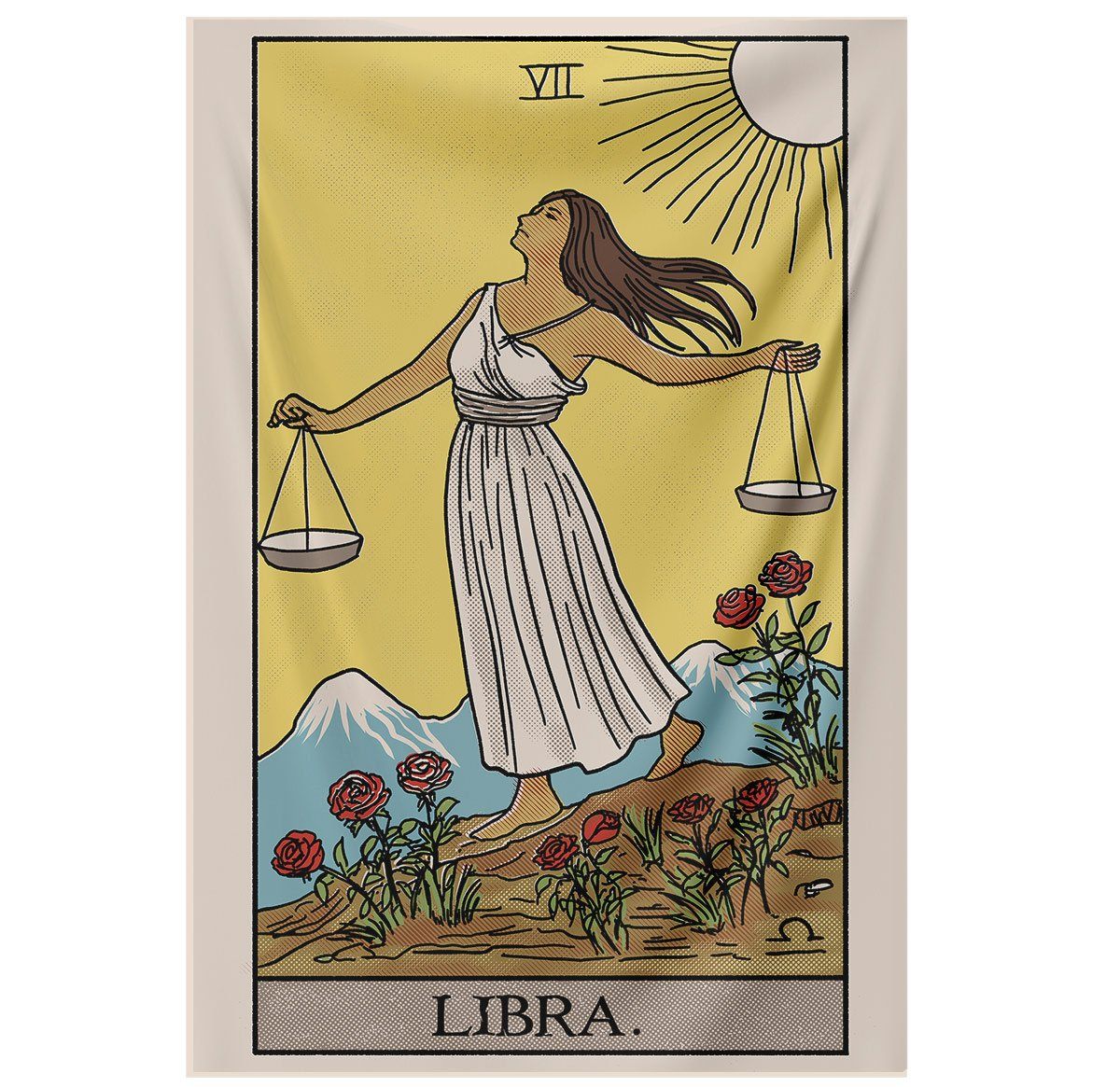 Libra Tarot Tapestry tapestry Nirvana Threads 