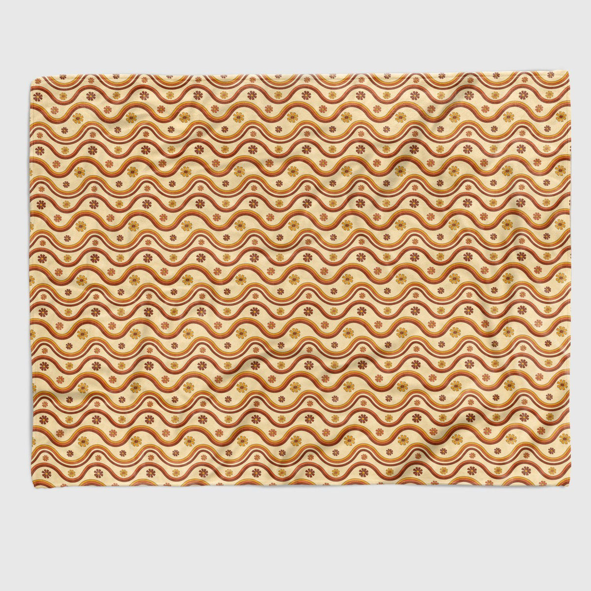 Squiggle Retro Blanket blanket Nirvana Threads Squiggle Queen (200 x 150 cm) 