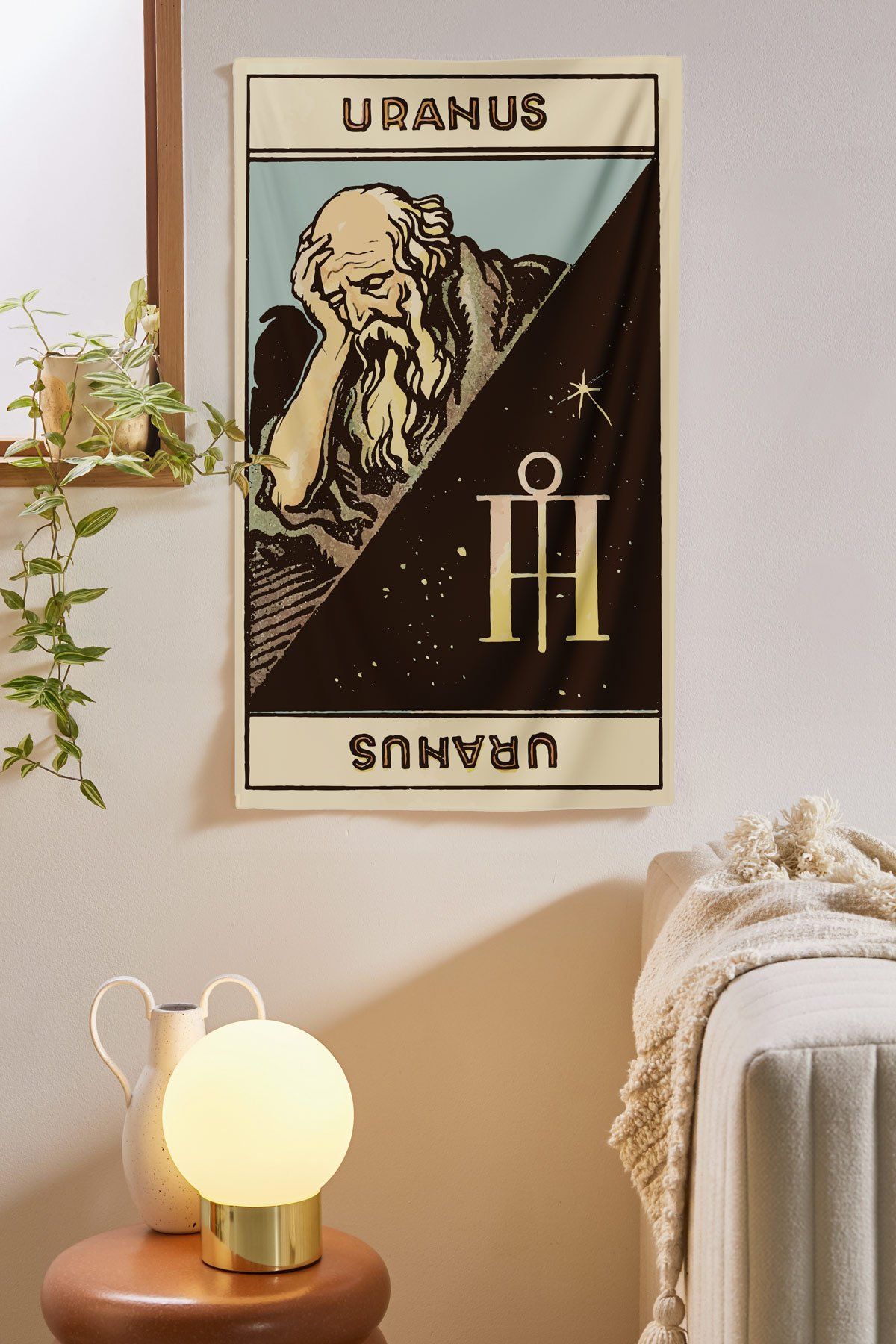 Uranus Astrology Tapestry tapestry Nirvana Threads 