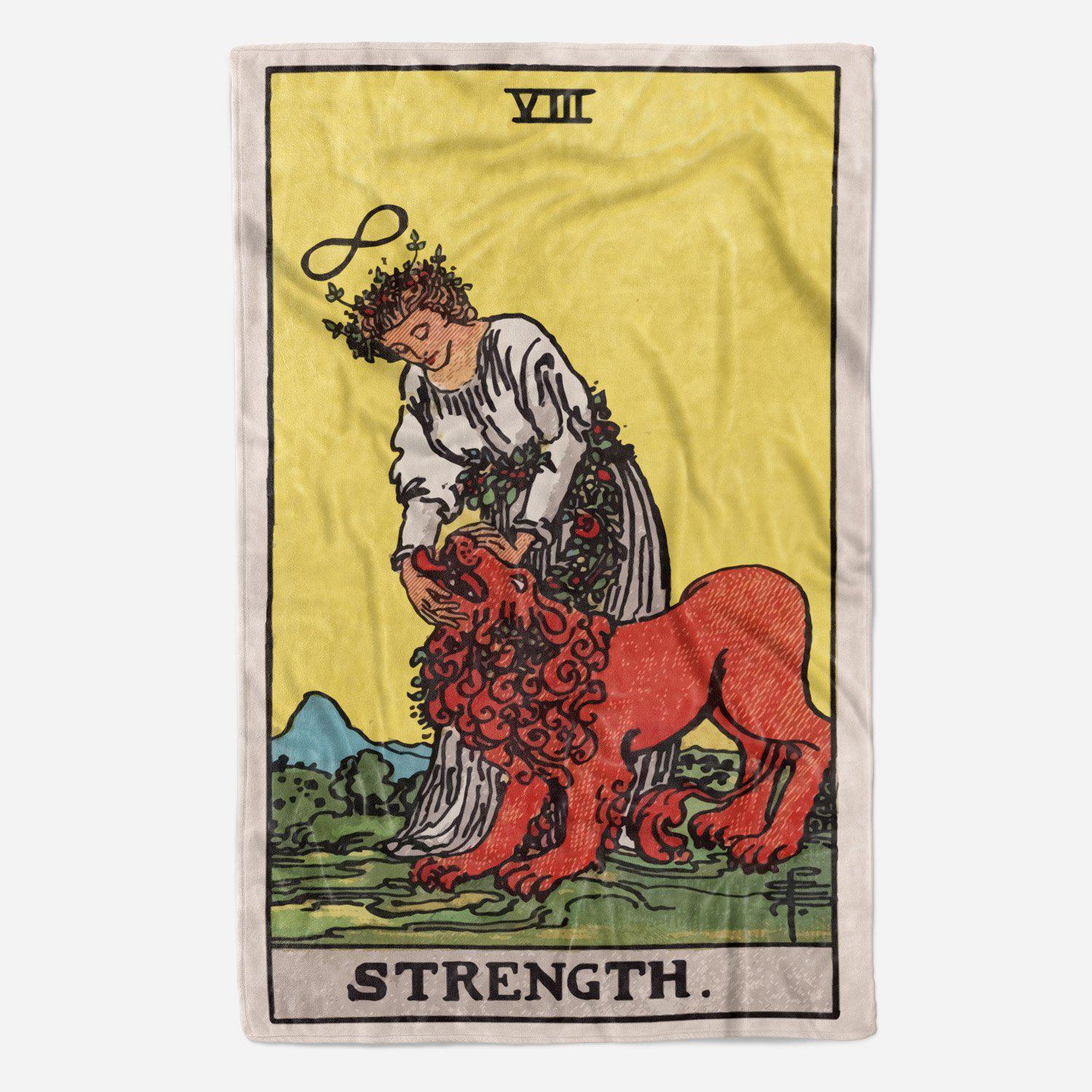 Strength Tarot Blanket blanket Nirvana Threads 