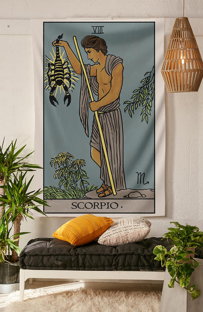 Scorpio Tarot Tapestry tapestry Nirvana Threads