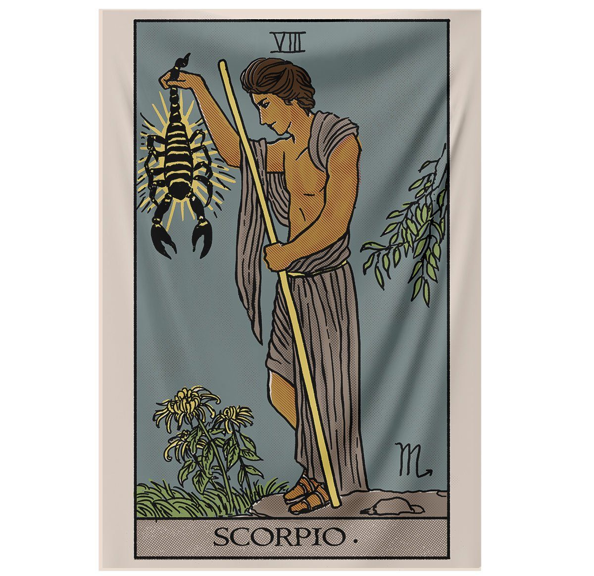 Scorpio Tarot Tapestry tapestry Nirvana Threads 