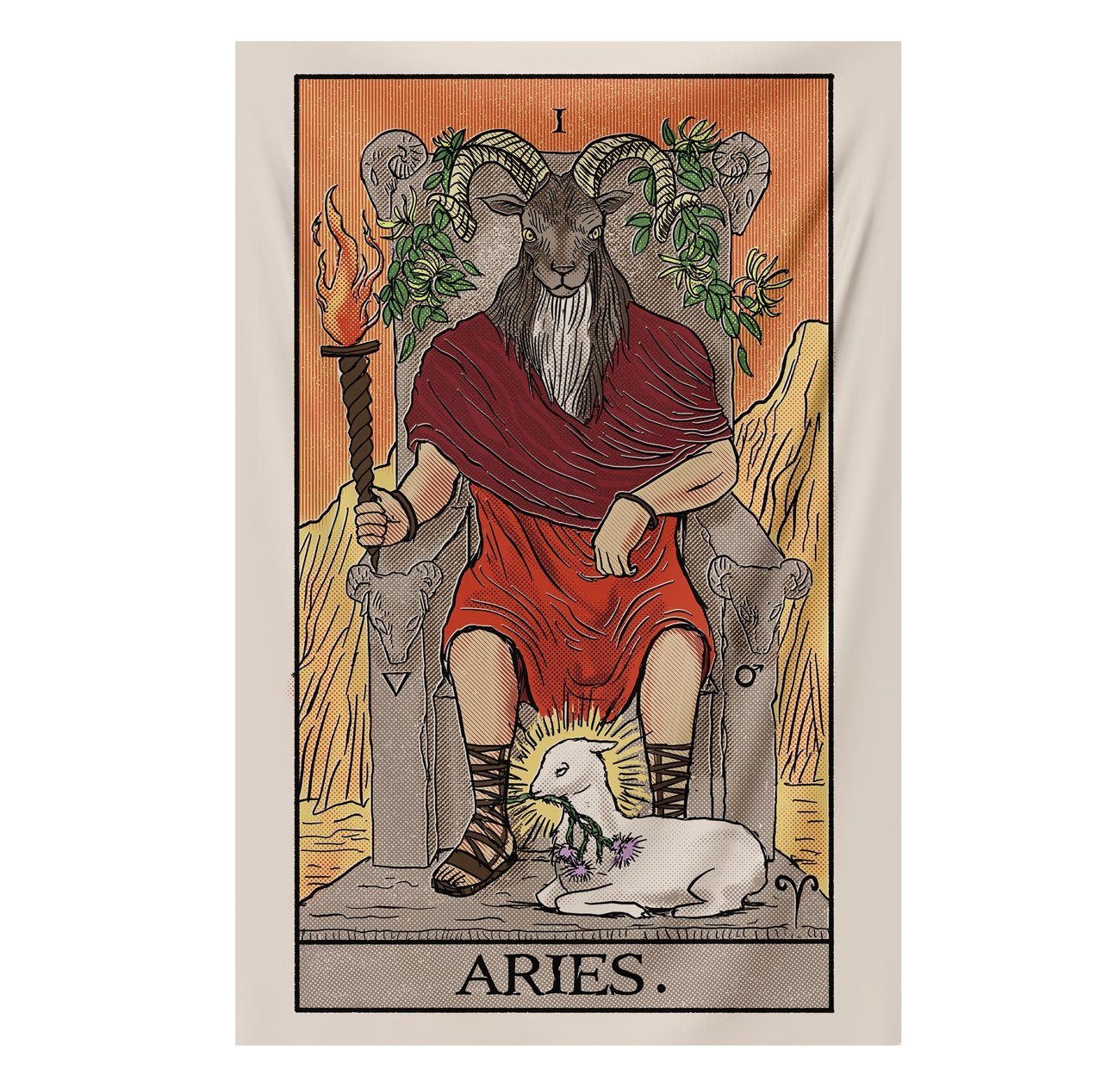The Aries Emperor Tapestry tapestry Nirvana Threads 