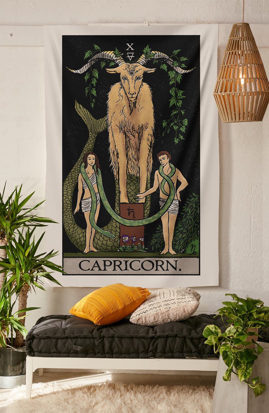The Capricorn Devil Tapestry tapestry Nirvana Threads 