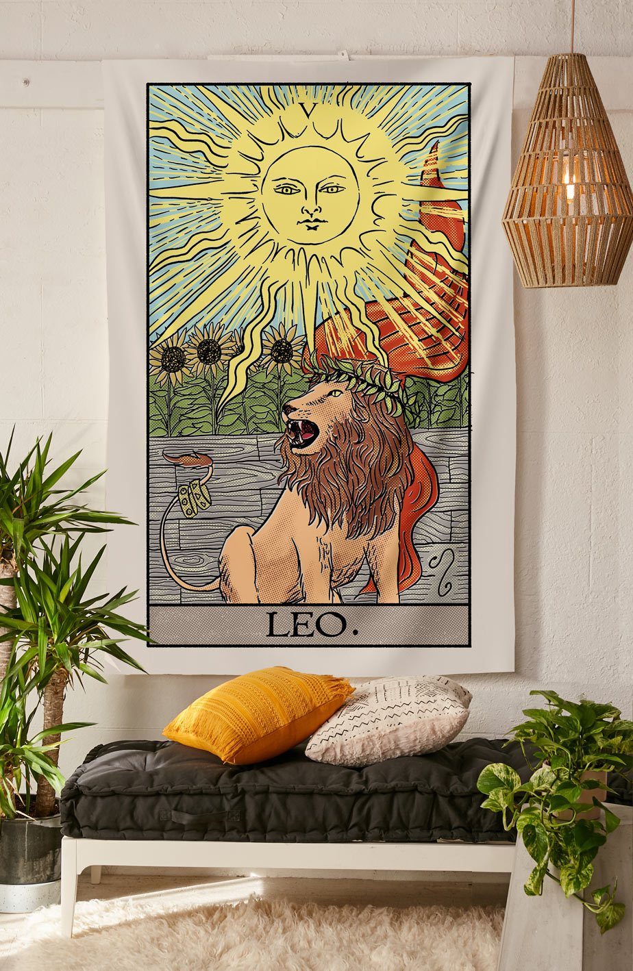 The Leo Strength Tapestry tapestry Nirvana Threads 
