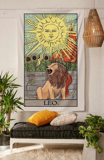 The Leo Strength Tapestry tapestry Nirvana Threads