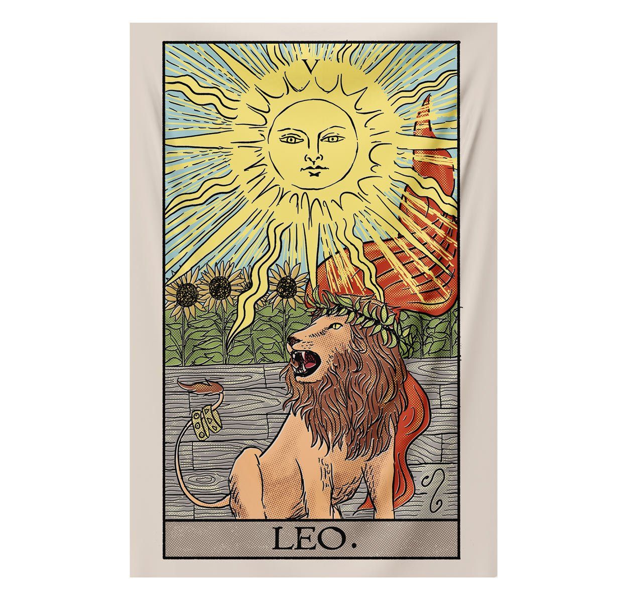 The Leo Strength Tapestry tapestry Nirvana Threads 