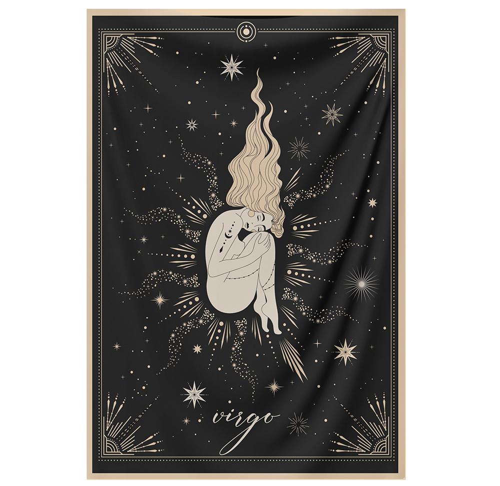 The-Virgo Tapestry-is-a-great-gift-to-say-I-love-you-but-I-also-love-astrology-tarot-wall-hanging-boho-bedroom-zodiac-vibes-from-NirvanaThreads-Nirvana-Threads
