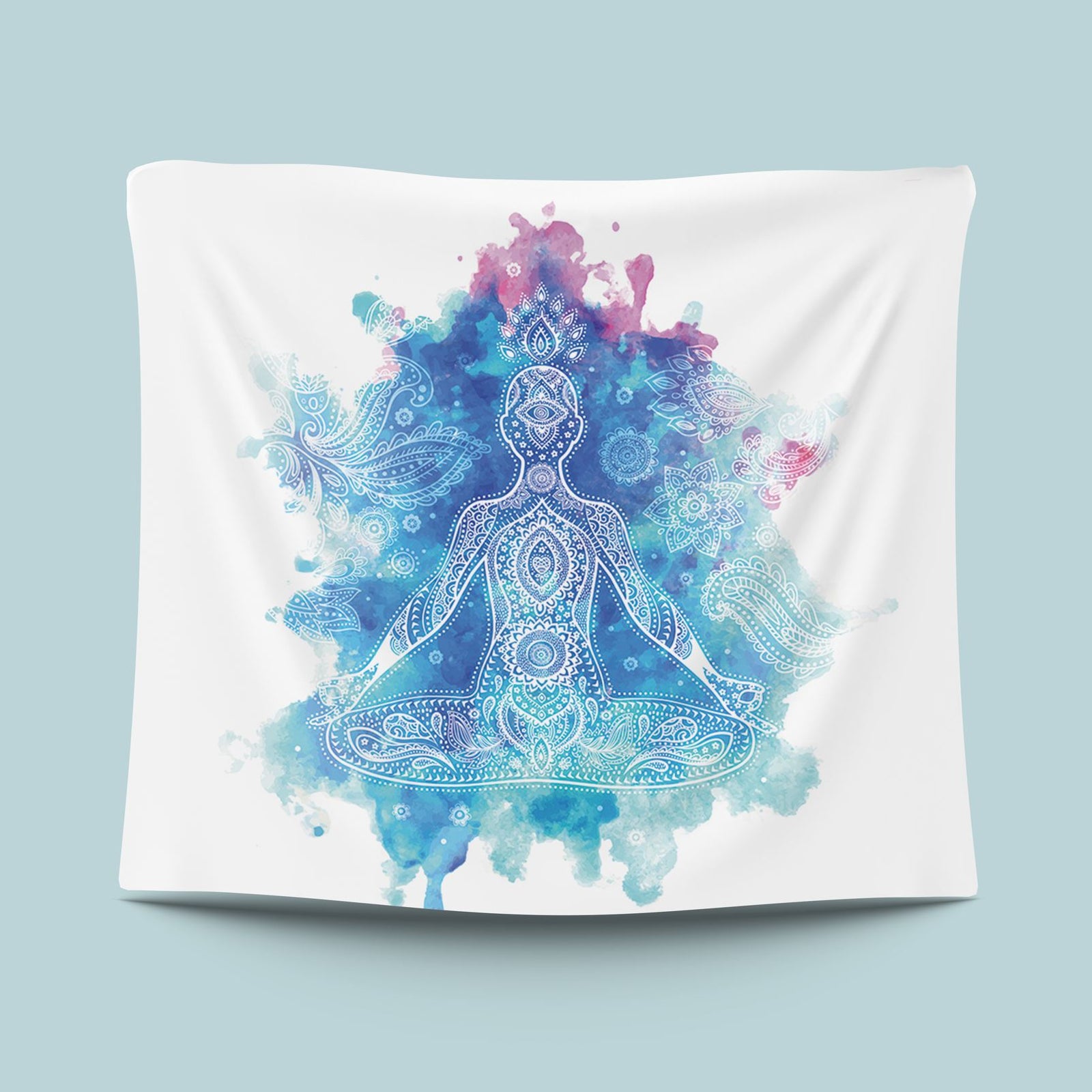 Meditation Chakra Tapestry-nirvanathreads