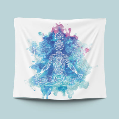 Meditation Chakra Tapestry-nirvanathreads