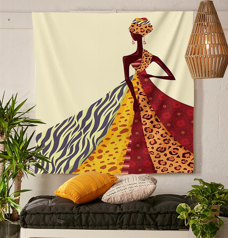 African Queen Tapestry-nirvanathreads