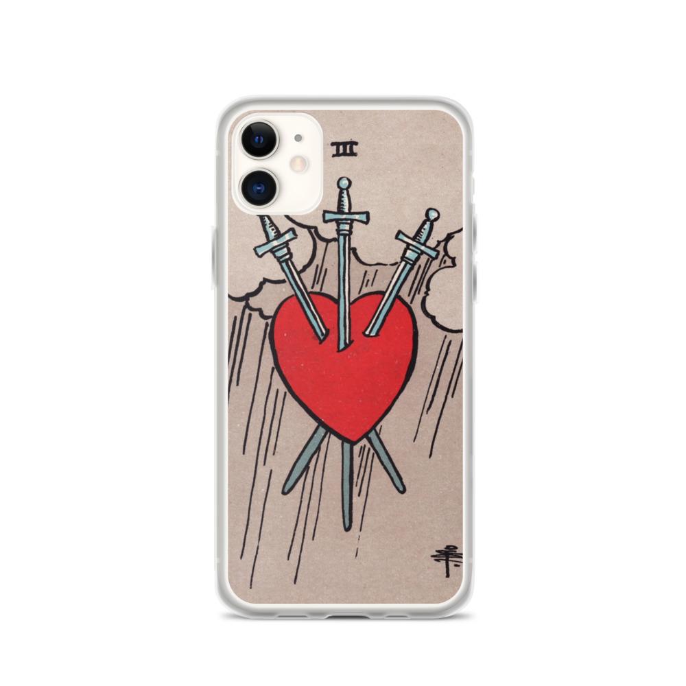 3 of Swords iPhone Case Phone case Nirvana Threads iPhone 11 