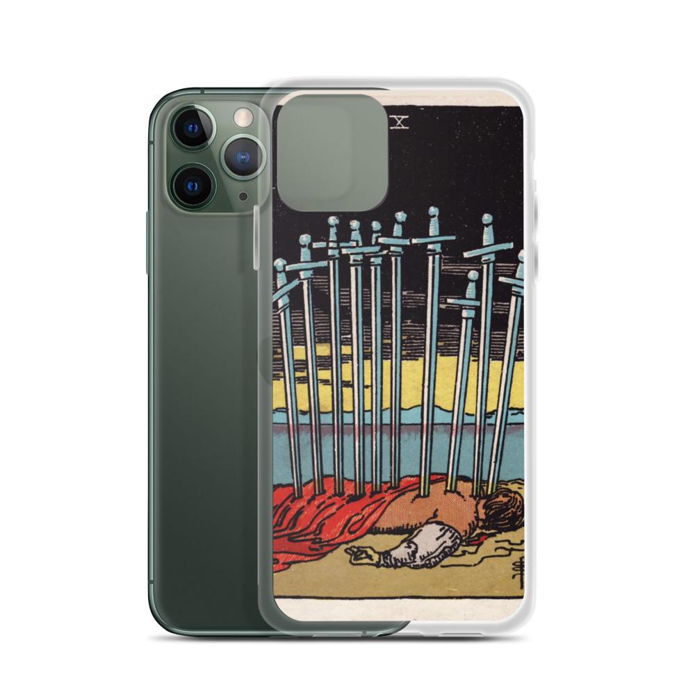 10 of Swords iPhone Case Phone case Nirvana Threads 
