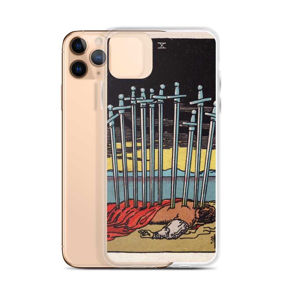 10 of Swords iPhone Case Phone case Nirvana Threads 