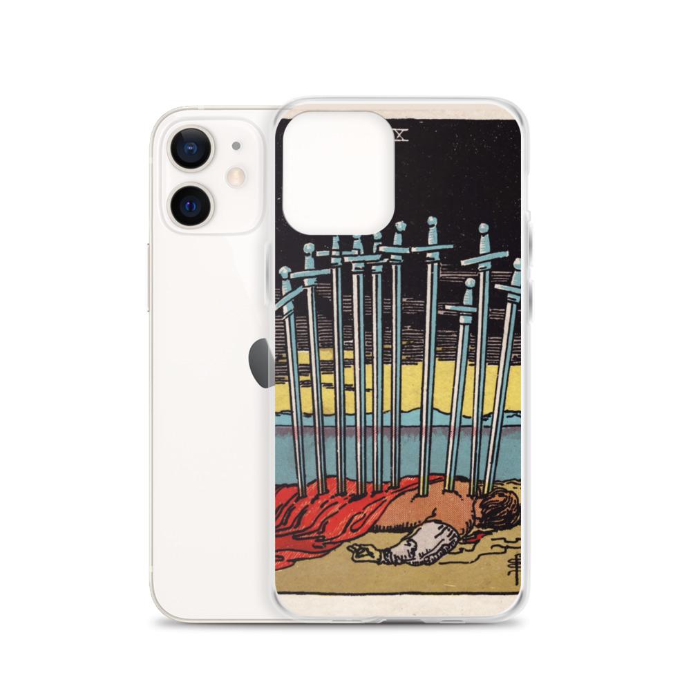 10 of Swords iPhone Case Phone case Nirvana Threads 