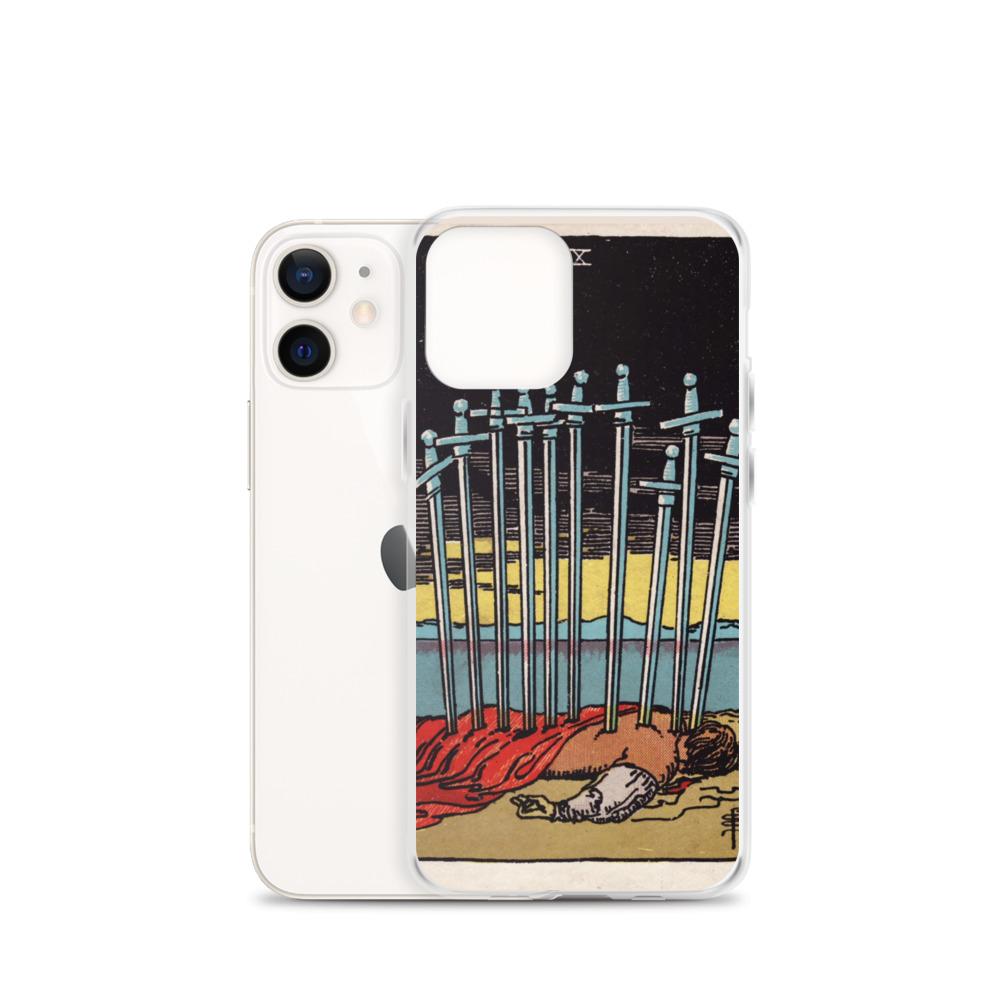 10 of Swords iPhone Case Phone case Nirvana Threads 