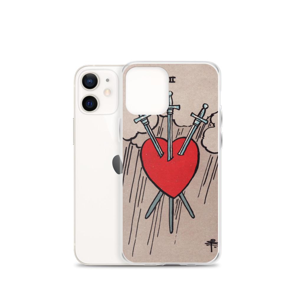 3 of Swords iPhone Case Phone case Nirvana Threads 