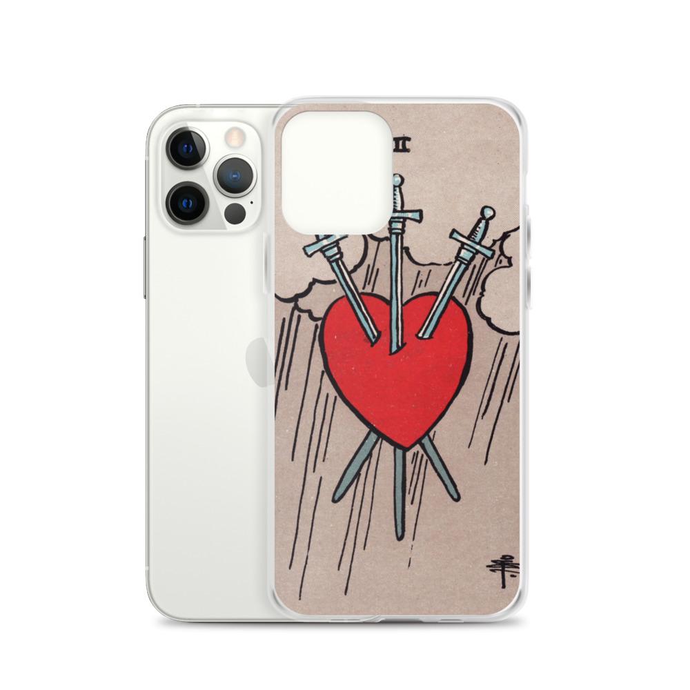3 of Swords iPhone Case Phone case Nirvana Threads 