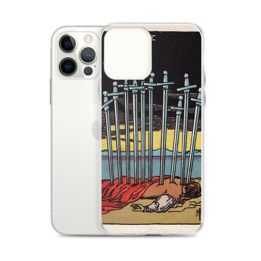 10 of Swords iPhone Case Phone case Nirvana Threads 