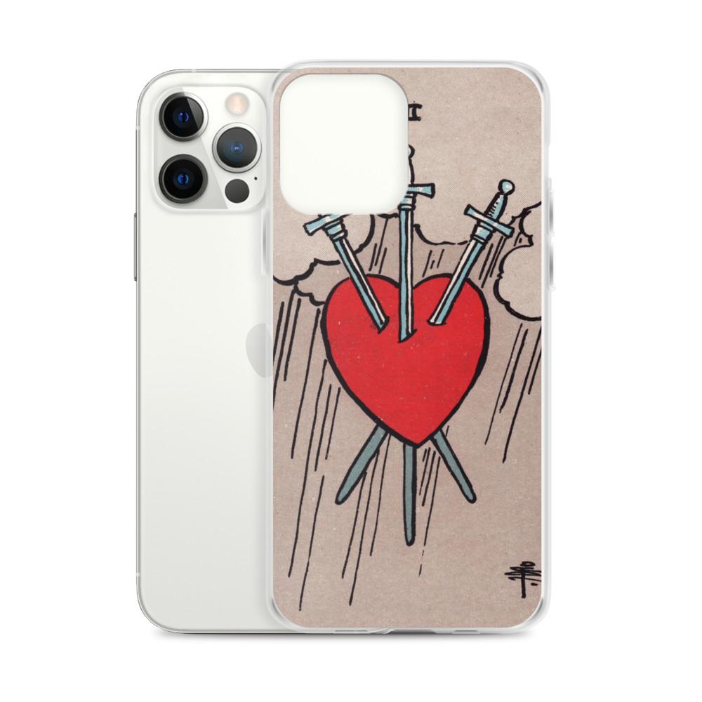 3 of Swords iPhone Case Phone case Nirvana Threads 