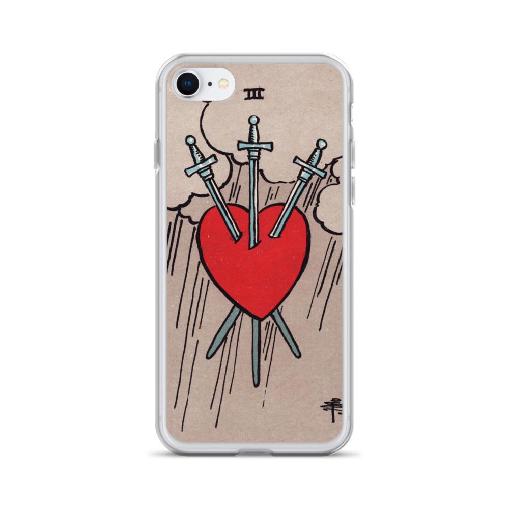 3 of Swords iPhone Case Phone case Nirvana Threads iPhone 7/8 