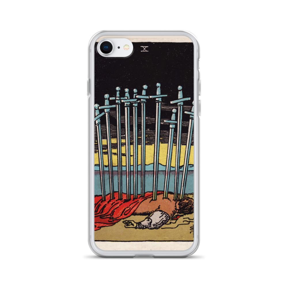 10 of Swords iPhone Case Phone case Nirvana Threads iPhone SE 