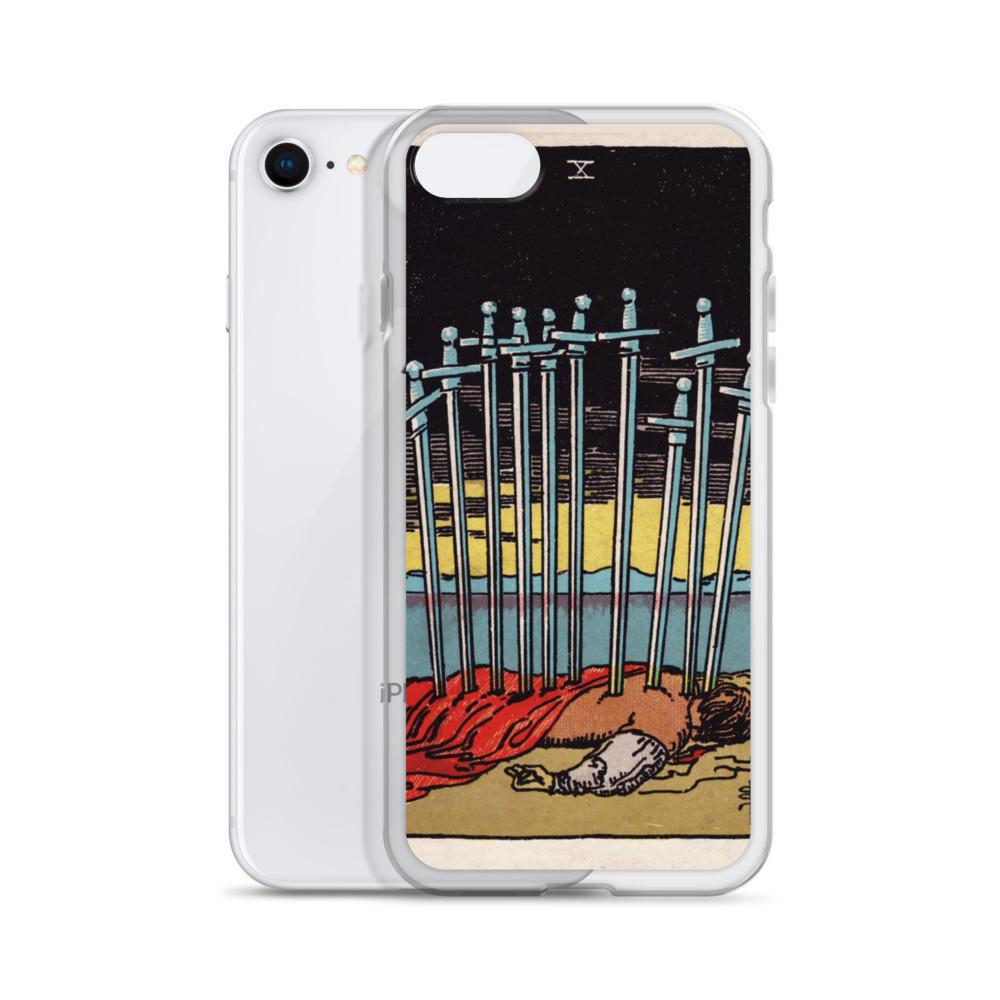 10 of Swords iPhone Case Phone case Nirvana Threads 
