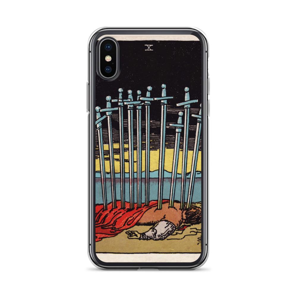 10 of Swords iPhone Case Phone case Nirvana Threads iPhone X/XS 