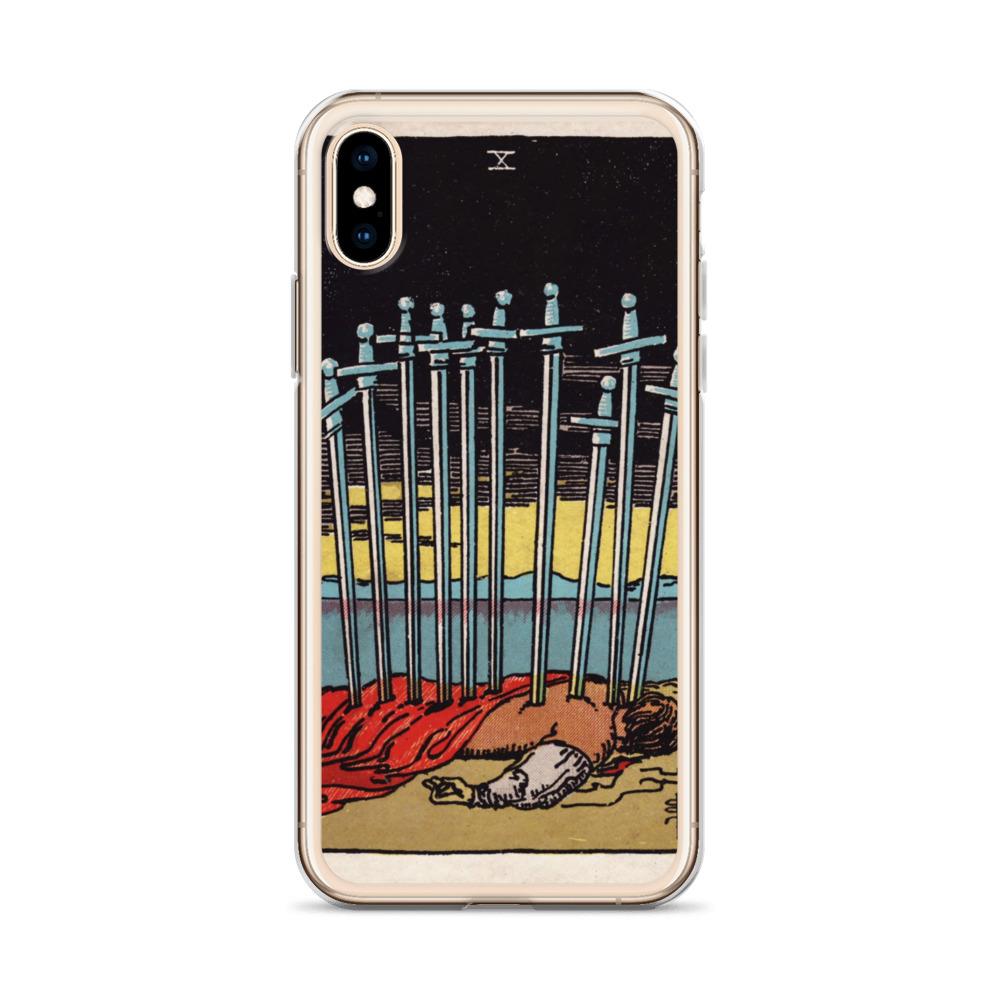 10 of Swords iPhone Case Phone case Nirvana Threads 