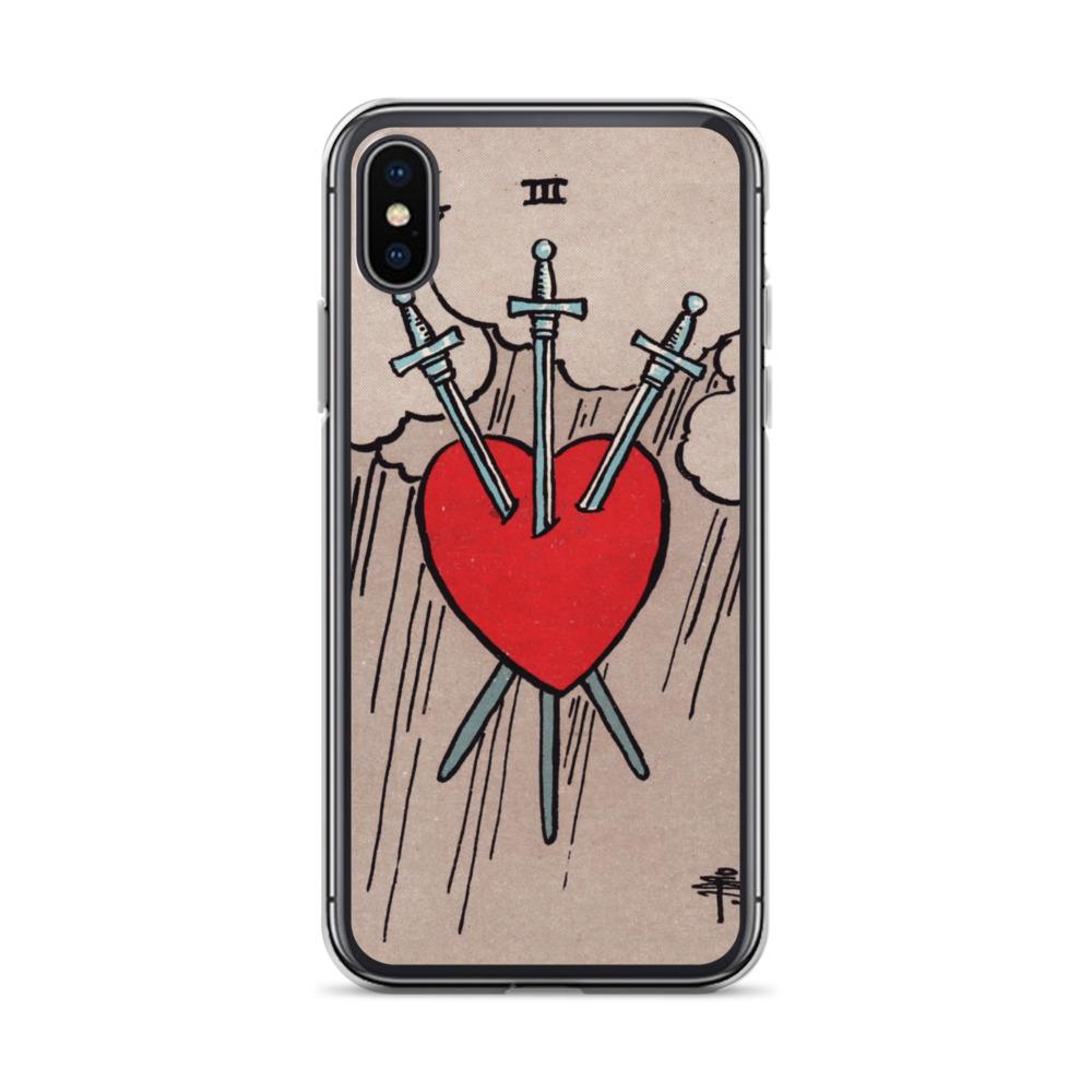 3 of Swords iPhone Case Phone case Nirvana Threads iPhone X/XS 