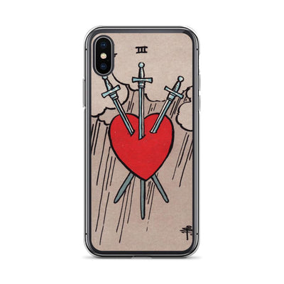 3 of Swords iPhone Case Phone case Nirvana Threads iPhone X/XS