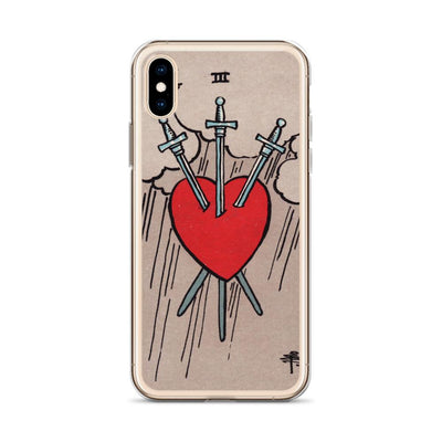 3 of Swords iPhone Case Phone case Nirvana Threads