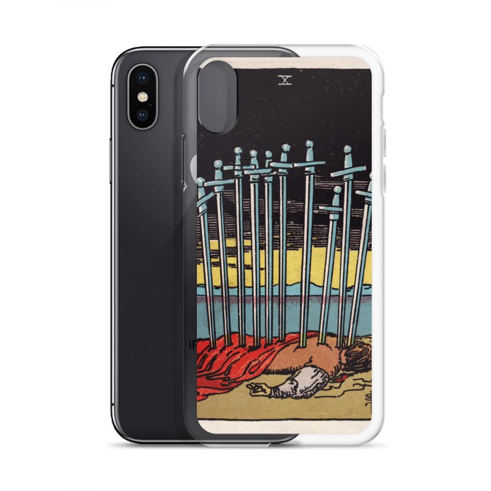 10 of Swords iPhone Case Phone case Nirvana Threads 